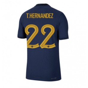 Frankrike Theo Hernandez #22 Hemmatröja VM 2022 Korta ärmar